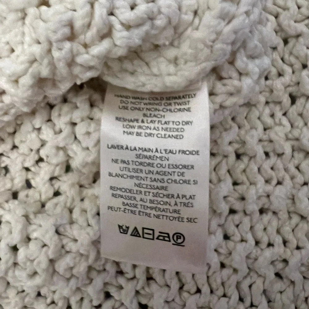 Free People Cutting Edge Cable Pullover in Ivory Size Small - Picture 11 of 16